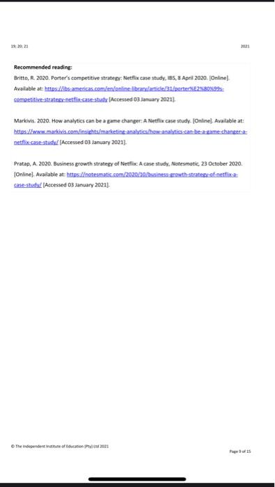 use the case study before asking ; Conceptual fit