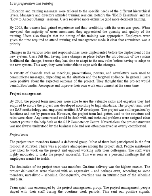 Post-mortem of the first phase: How should a
