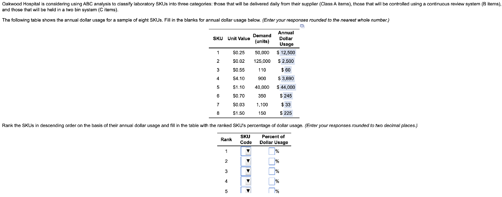 Oakwood Hospital is considering using ABC