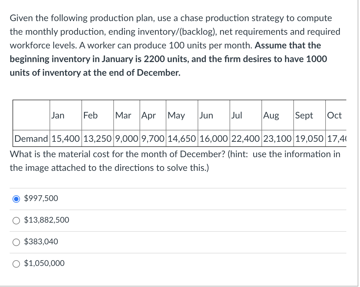 Use the following information to answer