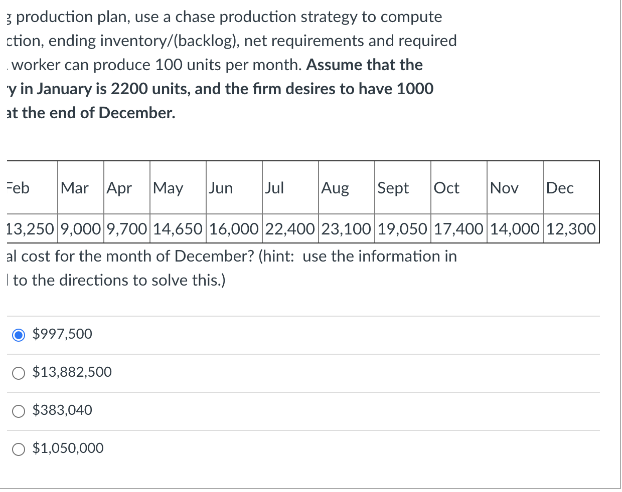 Use the following information to answer