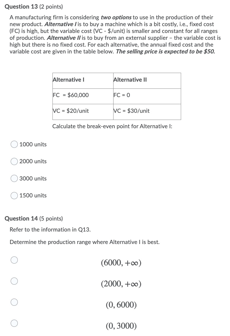 please answer all parts Question 13 (2 points) A