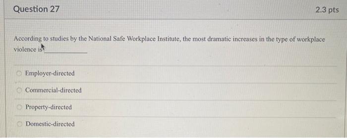 Question 19 2.3 pts Multiple studies over the