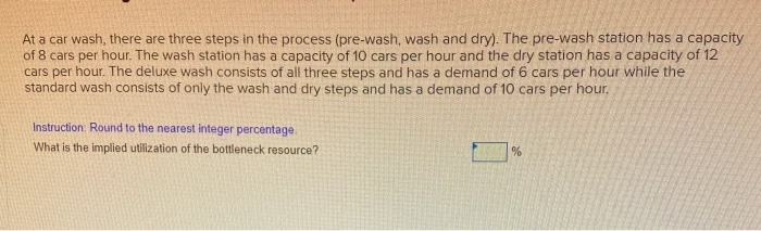 please show work!! At a car wash, services