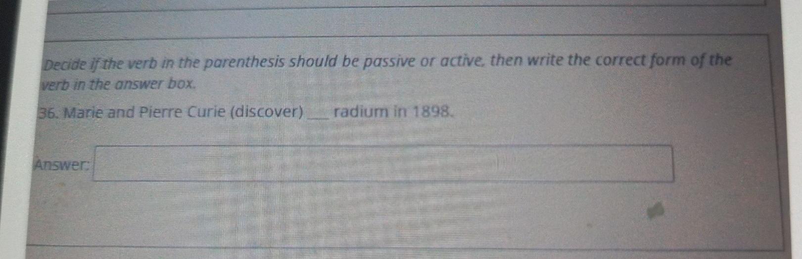 Decide if the verb in the parenthesis should be