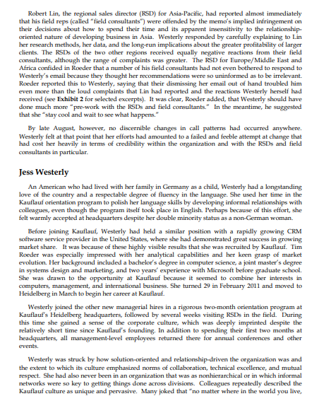 Discussion Questions 1. How effective has Jess