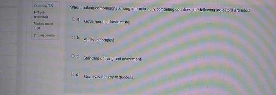 When making comparisons among internationally