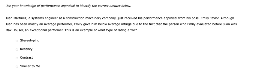 HR class, Use your knowledge of performance