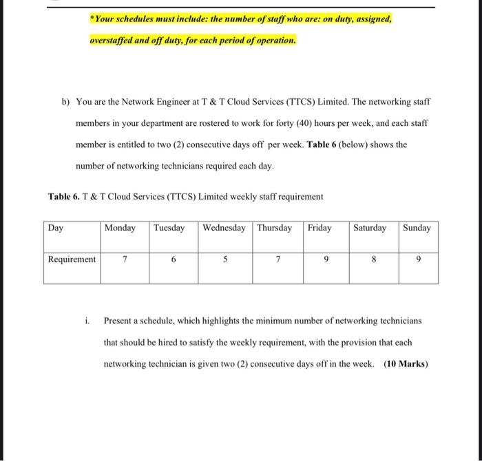 Please show full working and solutions a) You are