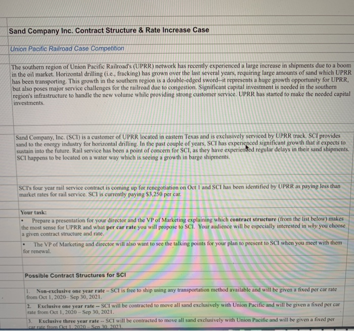 Union Pacific Case Study 2020 Bare with me please