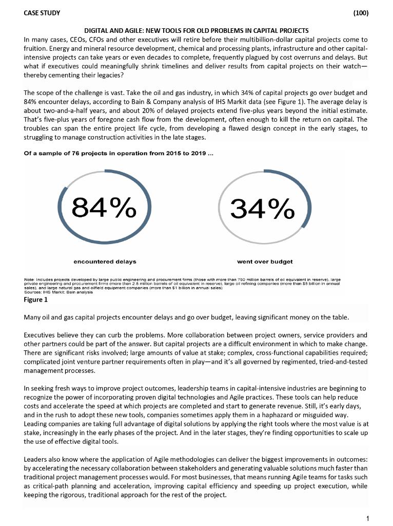 PROJECT QUALITY MANAGEMENT CASE STUDY QUESTION 1