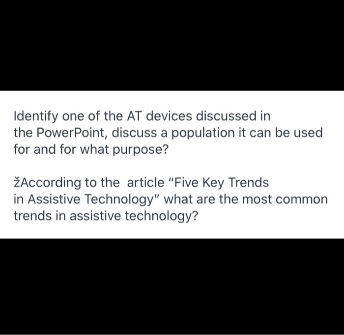 Identify one of the AT devices discussed in the