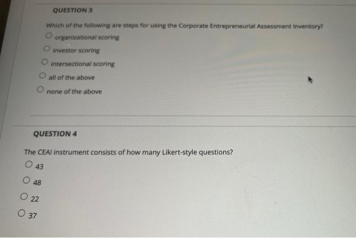 please answer all QUESTION 3 Which of the