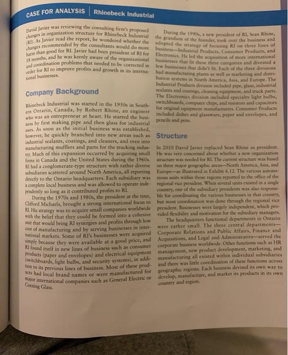 For this discussion, you must first read the Case