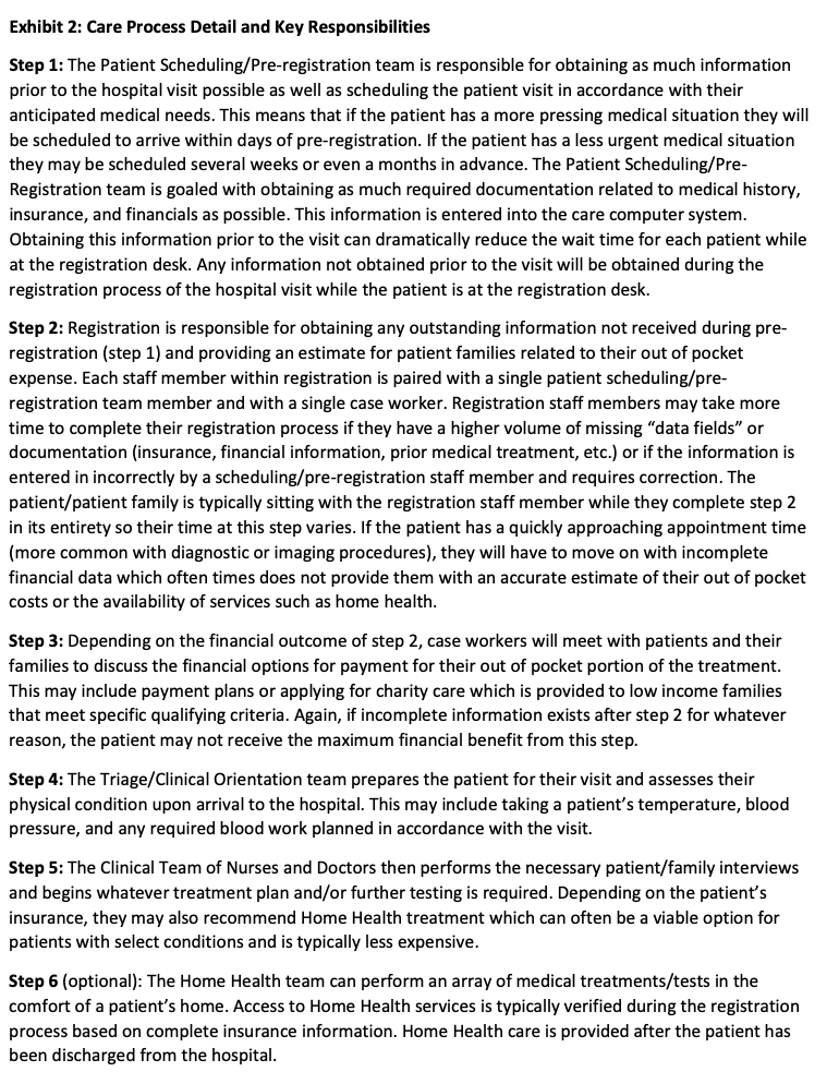 Using Exhibit 1 and 2, provide one example of