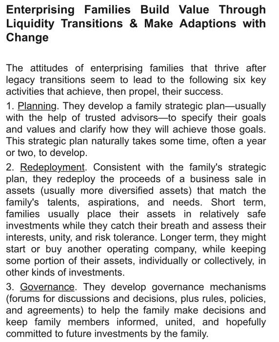 Managing the Family Business: Preparing to Sell