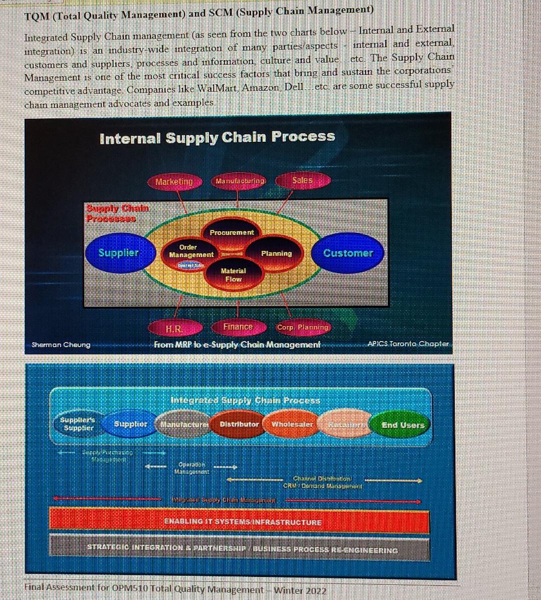I need the full answer abou 500 words TQM (Total