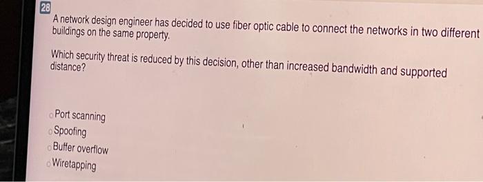 27 A hacker sends traffic indicating that a