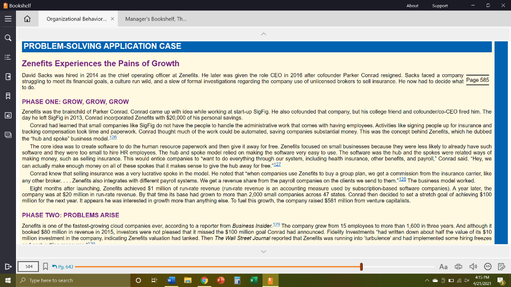 APPLY THE 3-STEP PROBLEM-SOLVING APPROACH TO OB