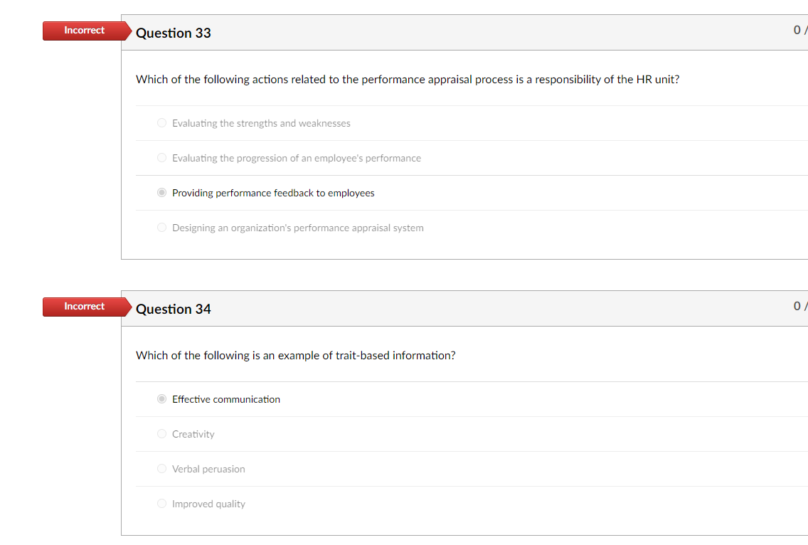 Which of the following actions related to the