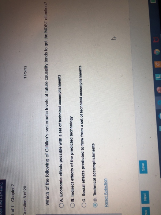 which of the following of Gilfillian's systematic