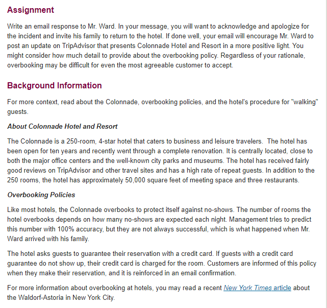 WEEK 6: CRISIS ACTION PLAN AND RESPONSE For this