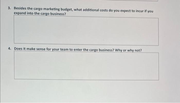 Diversification-Cargo A diversification strategy