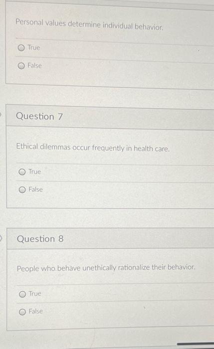 Personal values determine individual behavior.