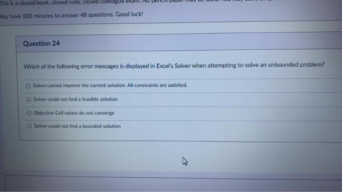 This is a closed book, closed note, closed