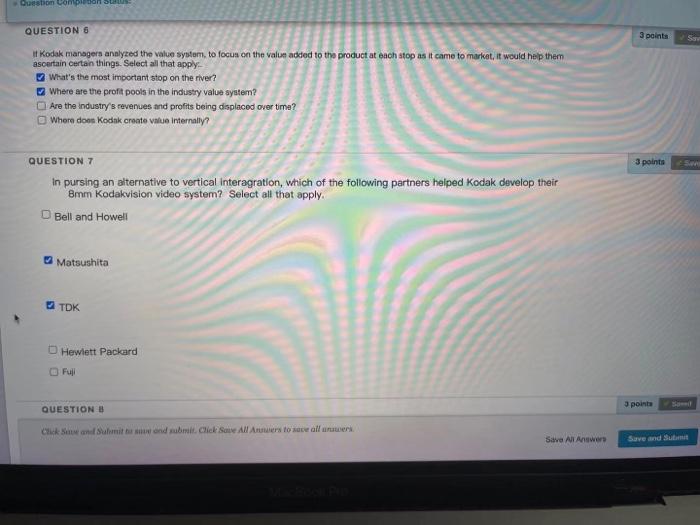 Question compl on su QUESTION 6 3 points Son it