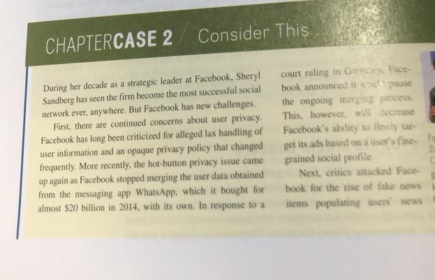 Consider This CHAPTERCASE 2 During her decade as