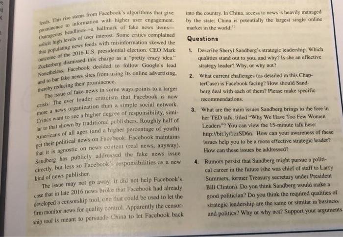 Consider This CHAPTERCASE 2 During her decade as