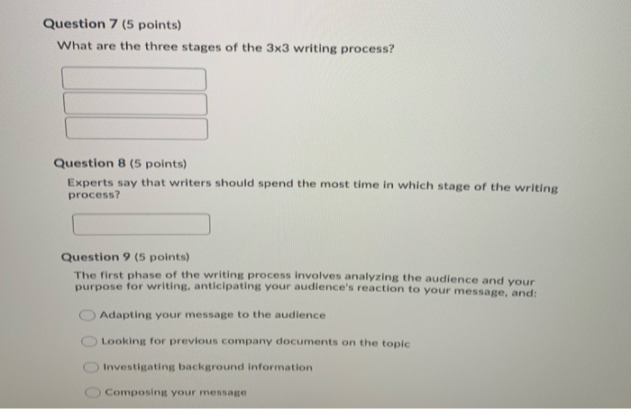Question 5 (5 points) Communication is defined as