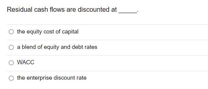 The answer is not liquidation value. The Answer