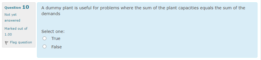 Question 9 The greater the randomness in the