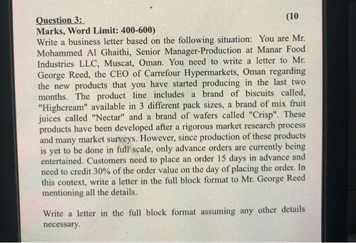 (10 Marks, Word Limit: 400-600) Analyze the