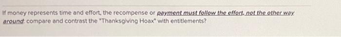 compare and contrast the entitlements of the