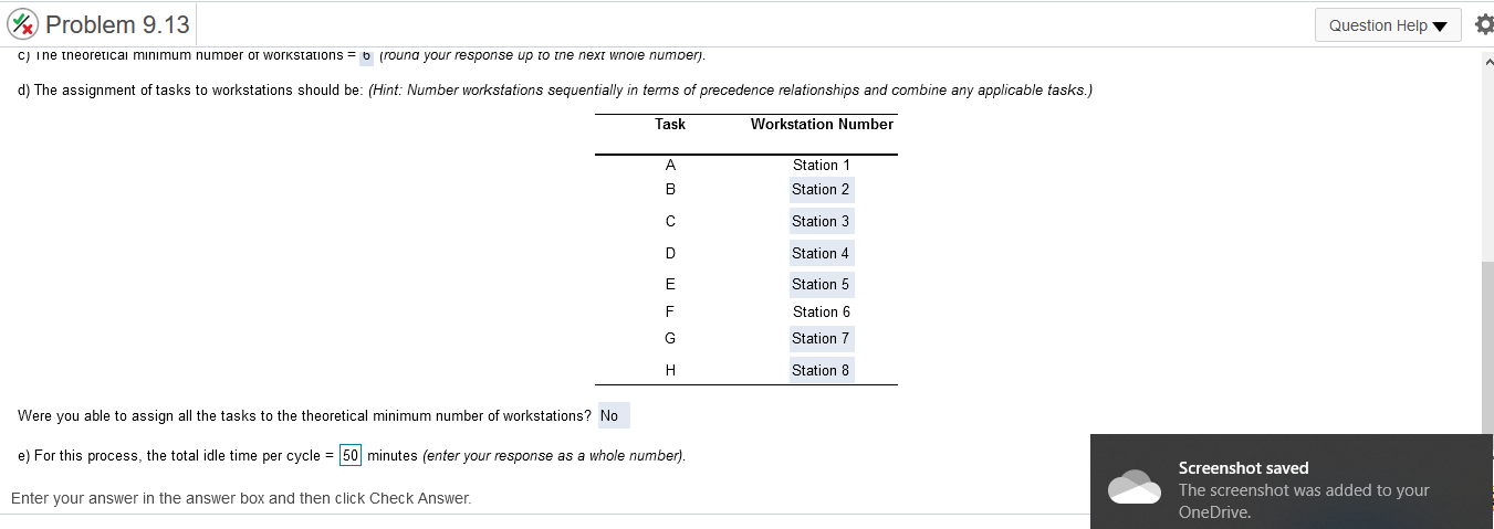 x Problem 9.13 Question Help Illinois Furniture,