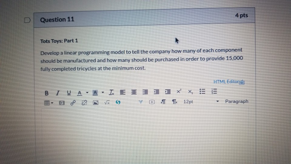 Tots Toys: Introduction The new three questions