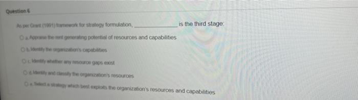 Question 1 Dynamic capabilities come in many