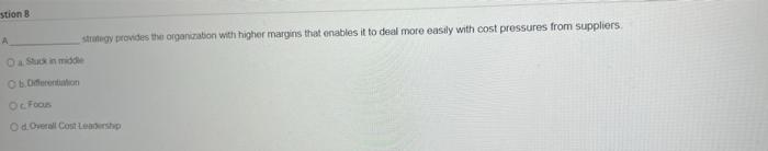 Question 1 Dynamic capabilities come in many