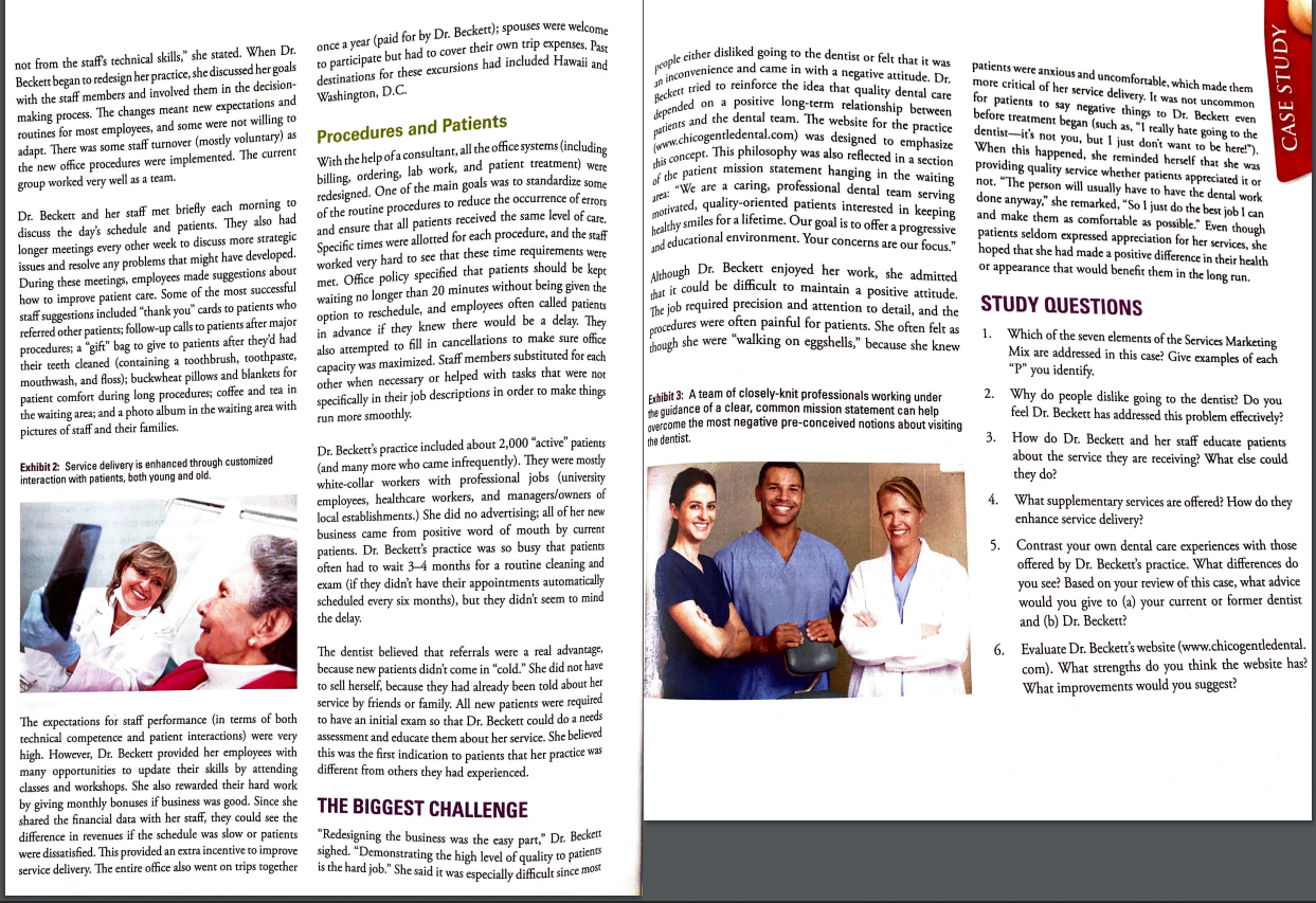 From the reading of the case study answer only