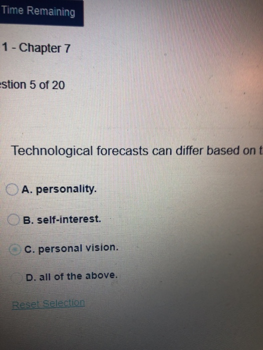 technological forecasts can differ based on the