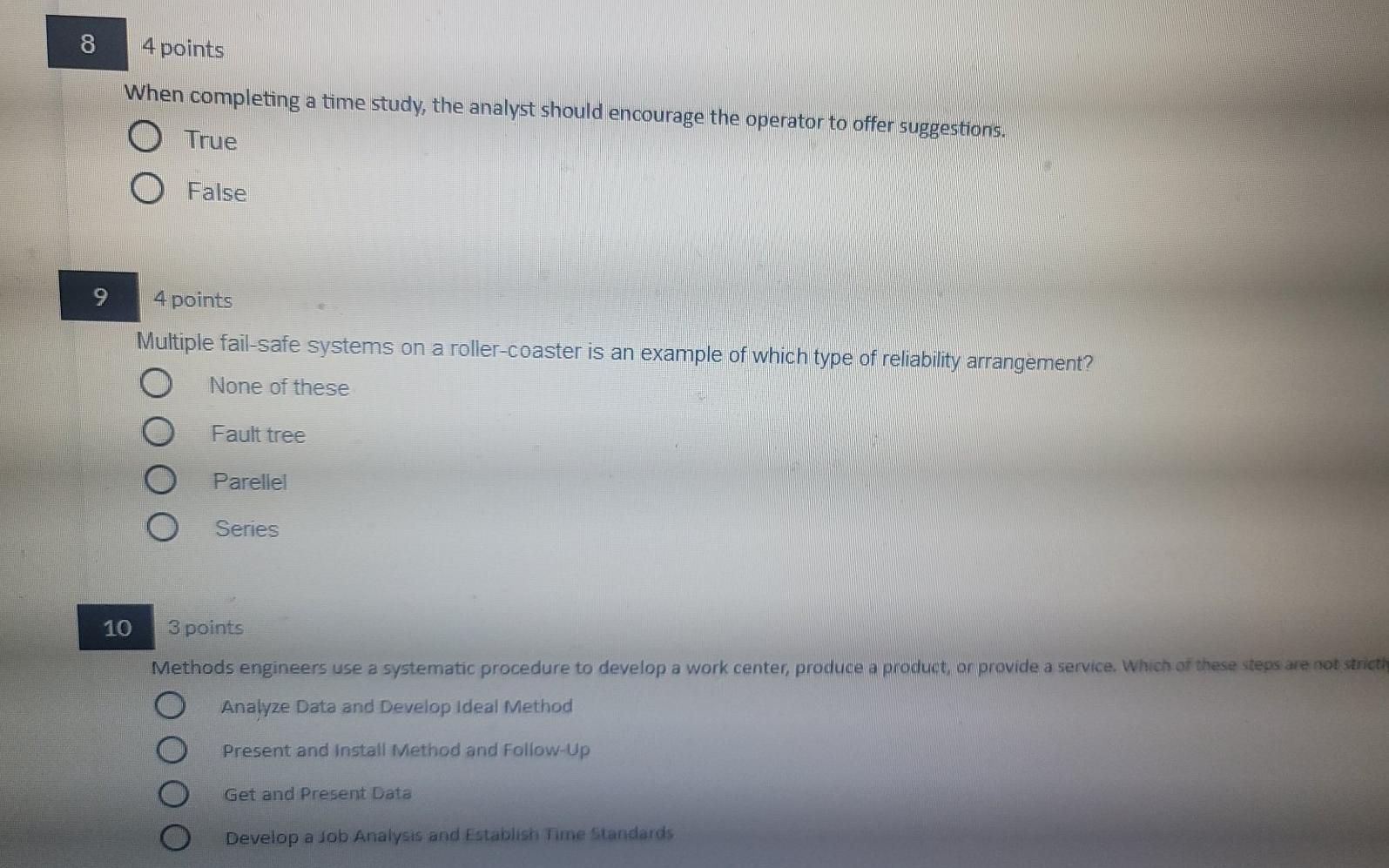 work Method ergonomic 8 4 points When completing