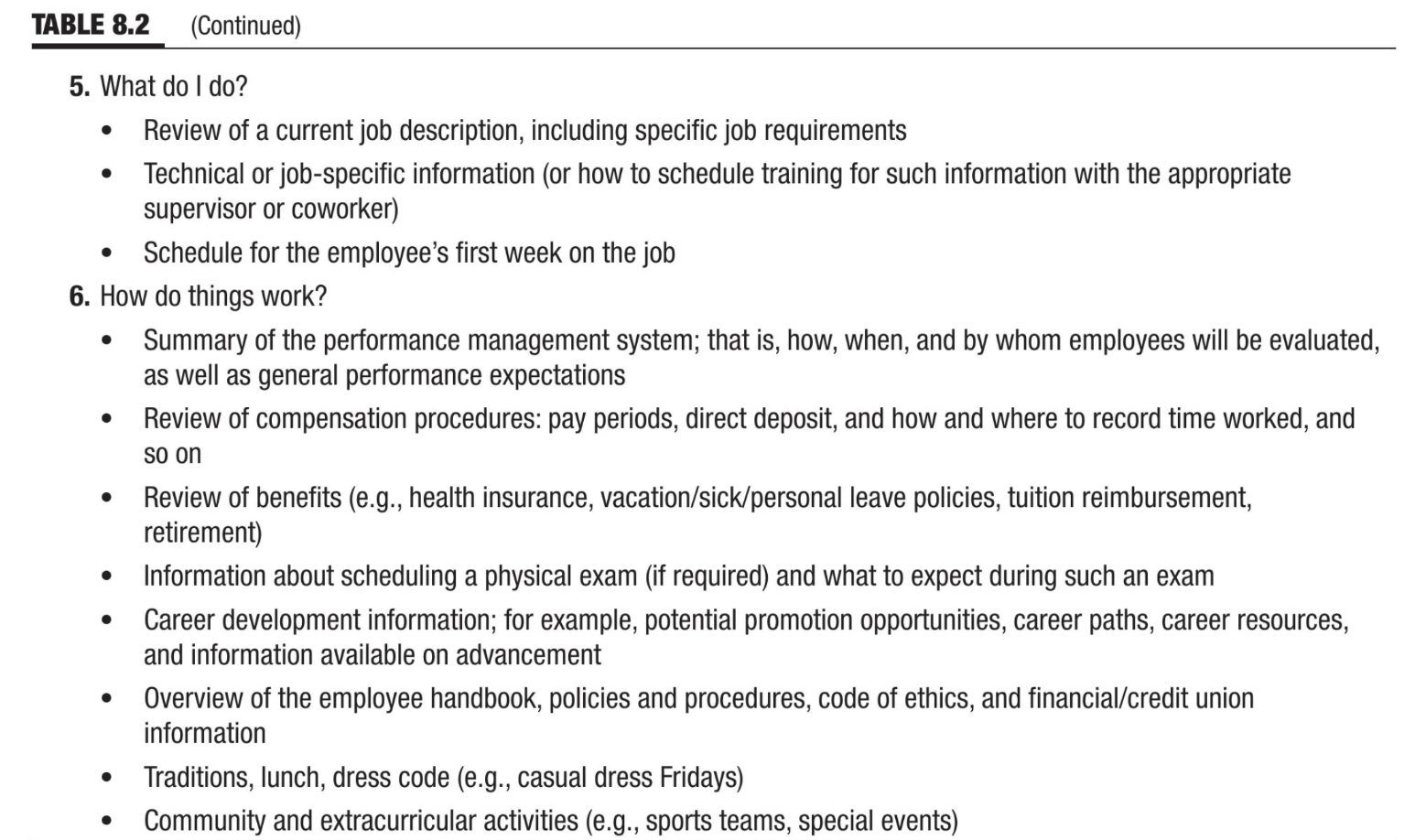 Examine (Table 8.2 below) and propose some ways