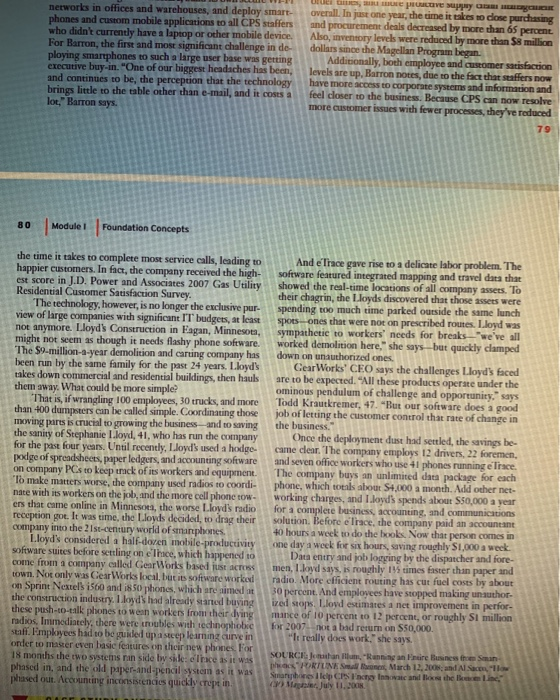 1. a) in which ways to smart phones help these