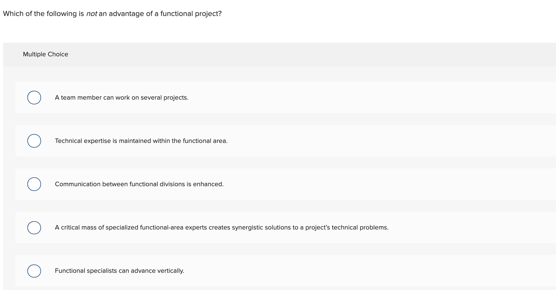Which of the following is not an advantage of a
