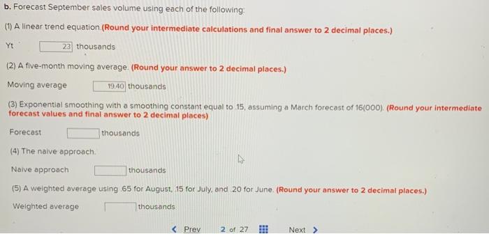 Need 3, 4, and 5. Please show work (not excel)