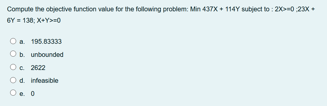 Compute the objective function value for the