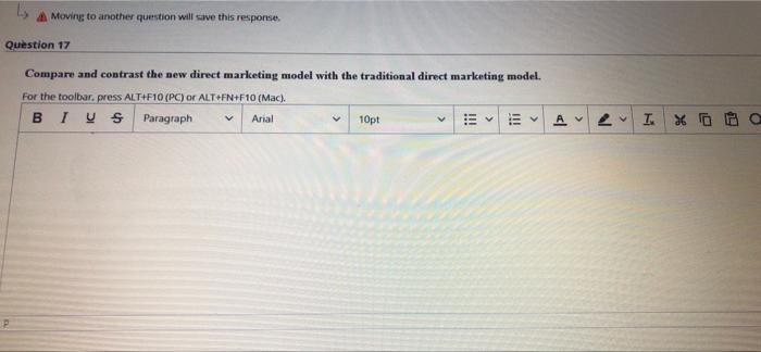 A Moving to another question will save this